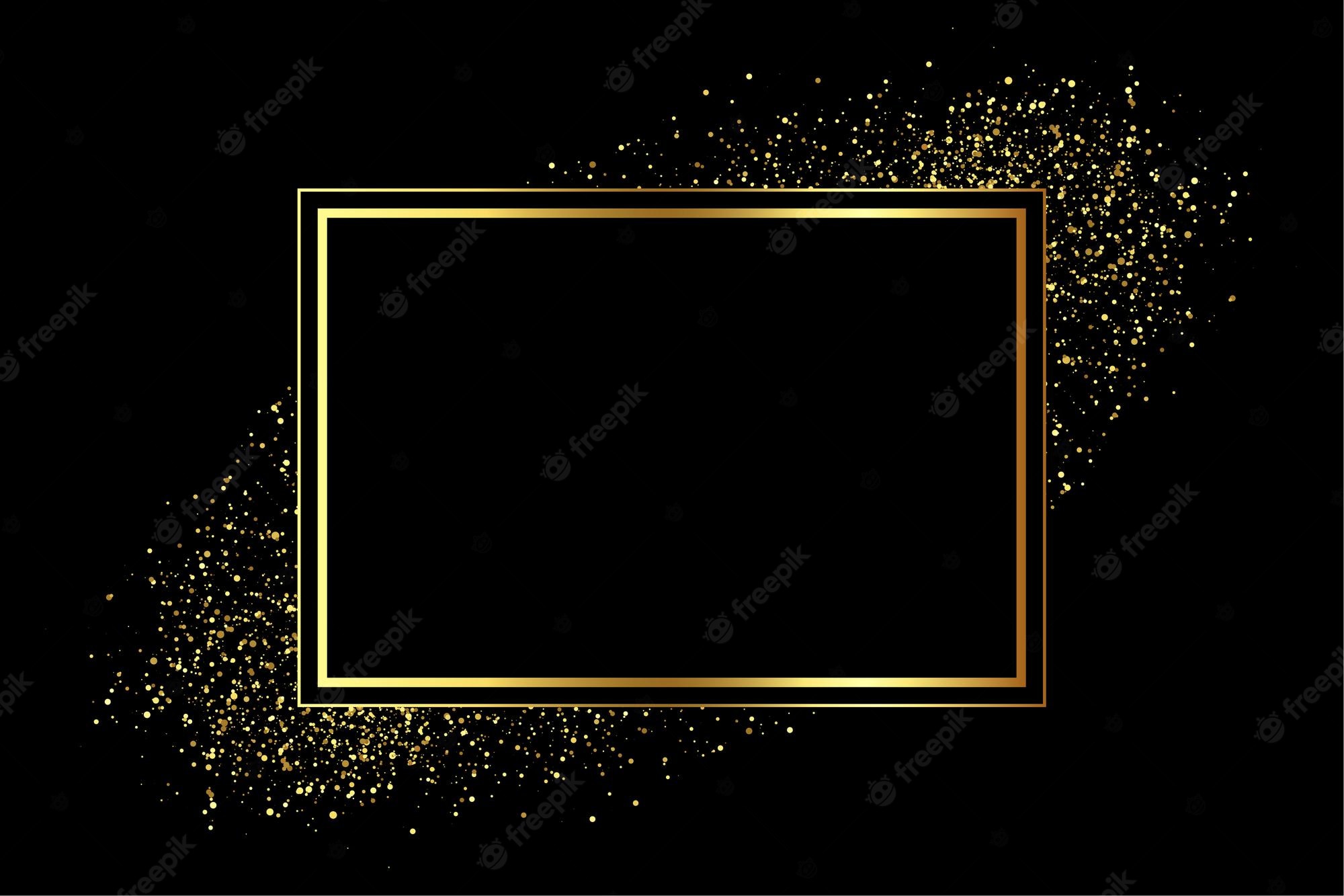 High Resolution Black And Gold Background