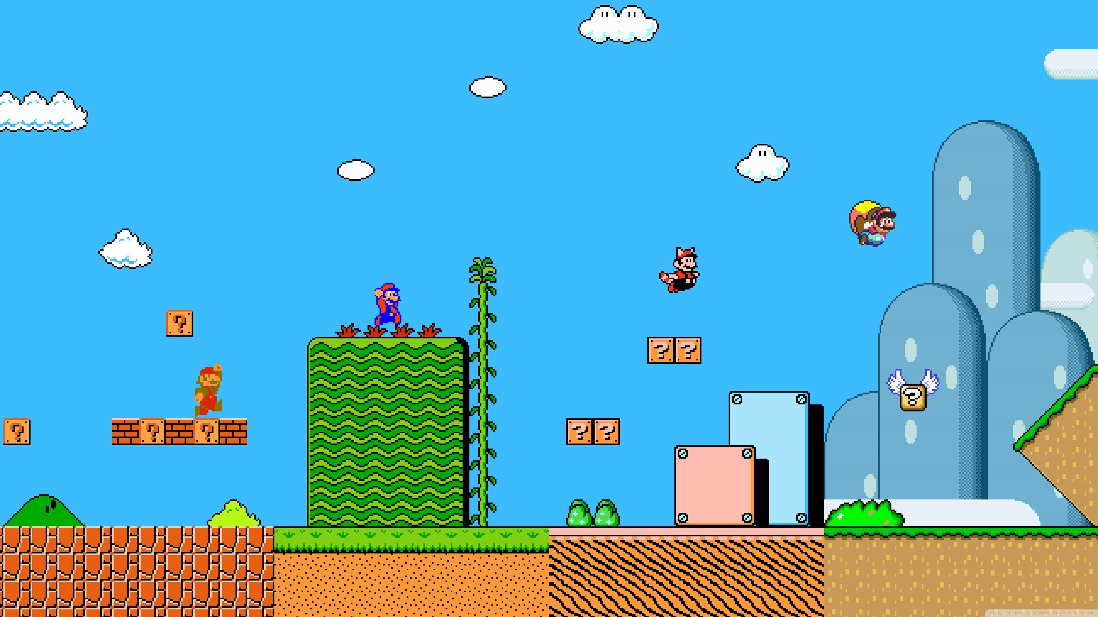 High Resolution Mario Background