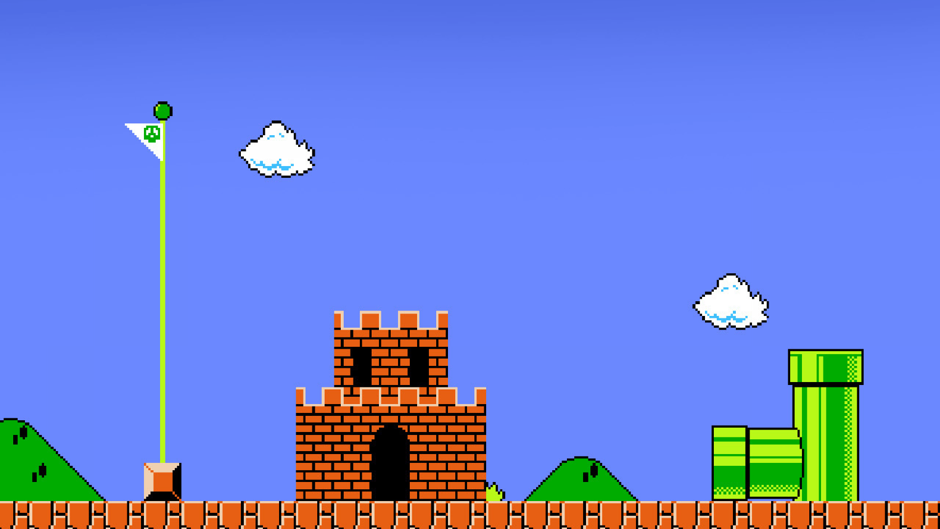 High Resolution Mario Background