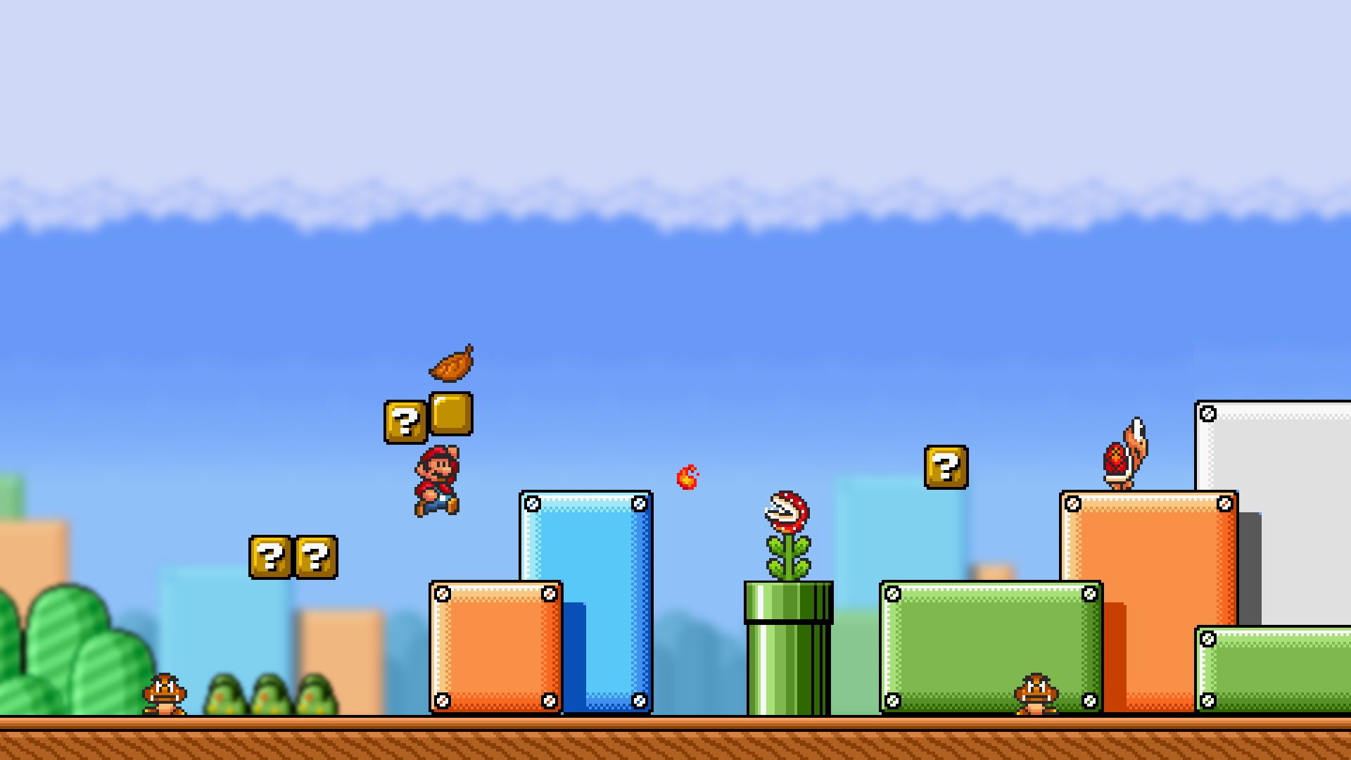 High Resolution Mario Background