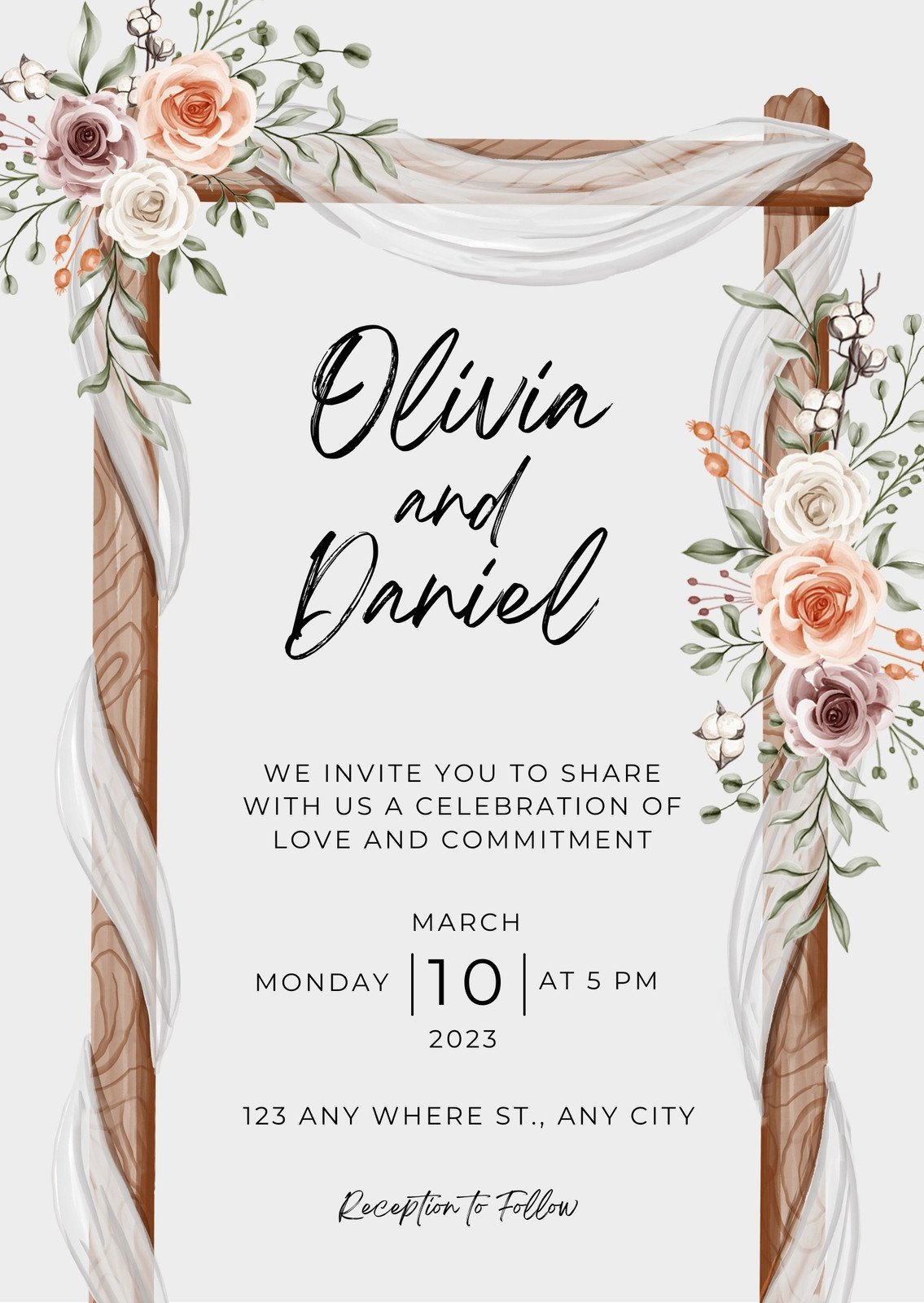 High Resolution Rustic Invitation Background