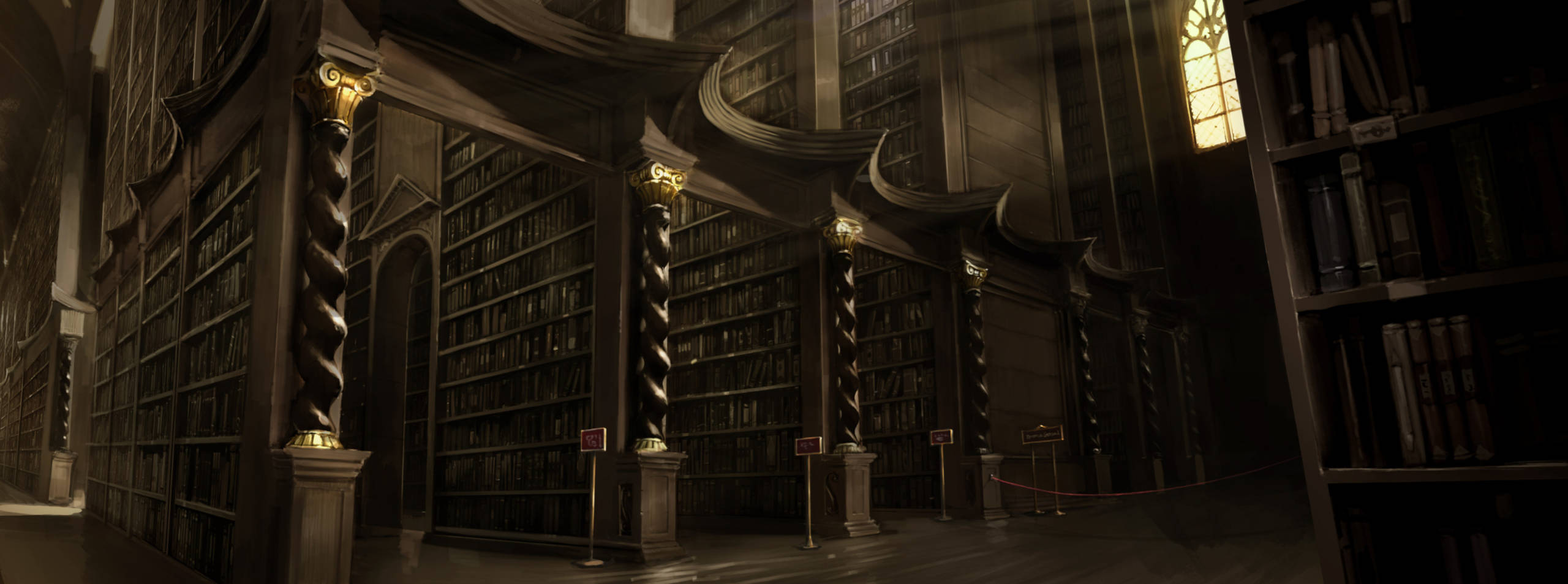 Hogwarts Library Background