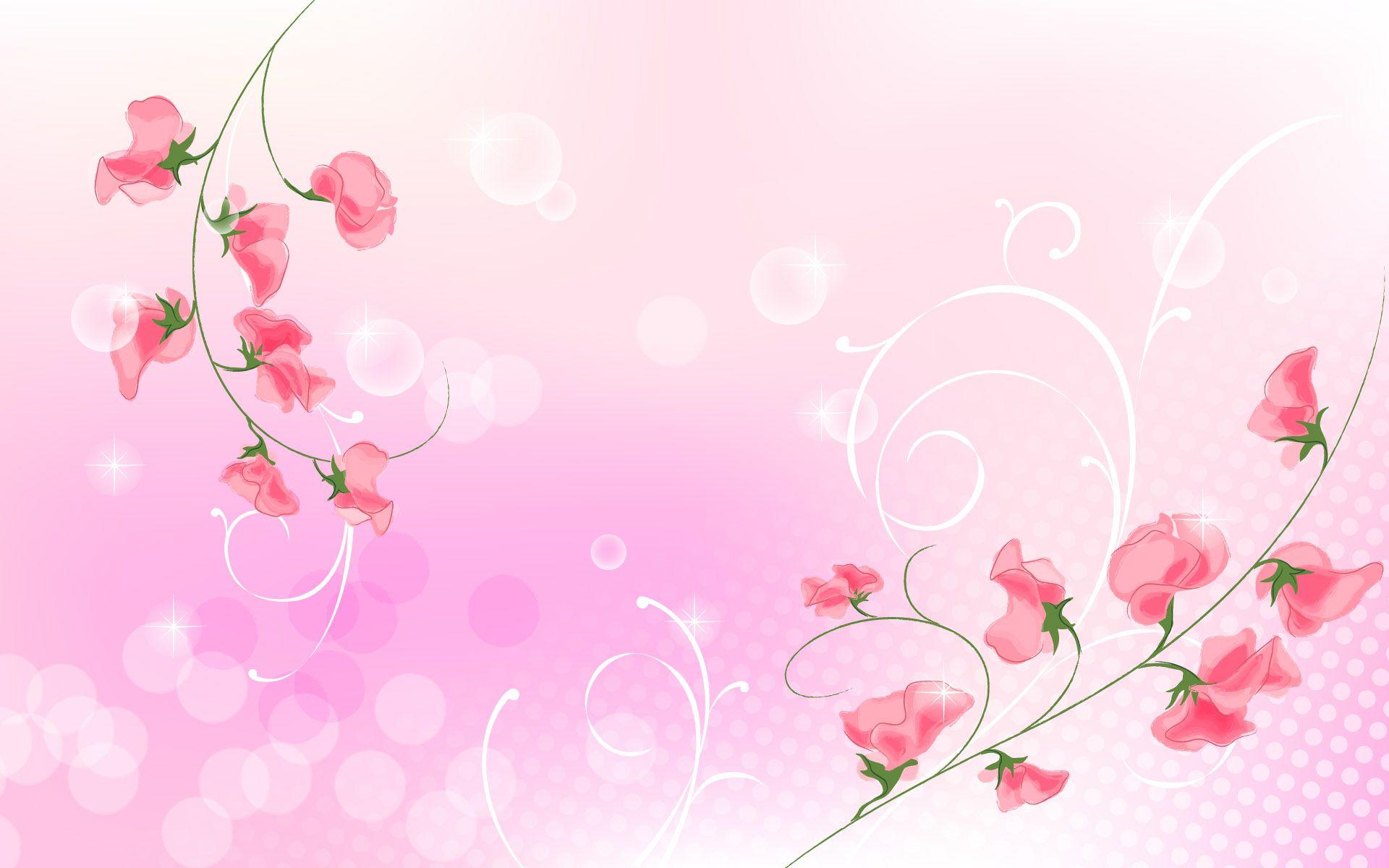 Hot Pink Flower Background