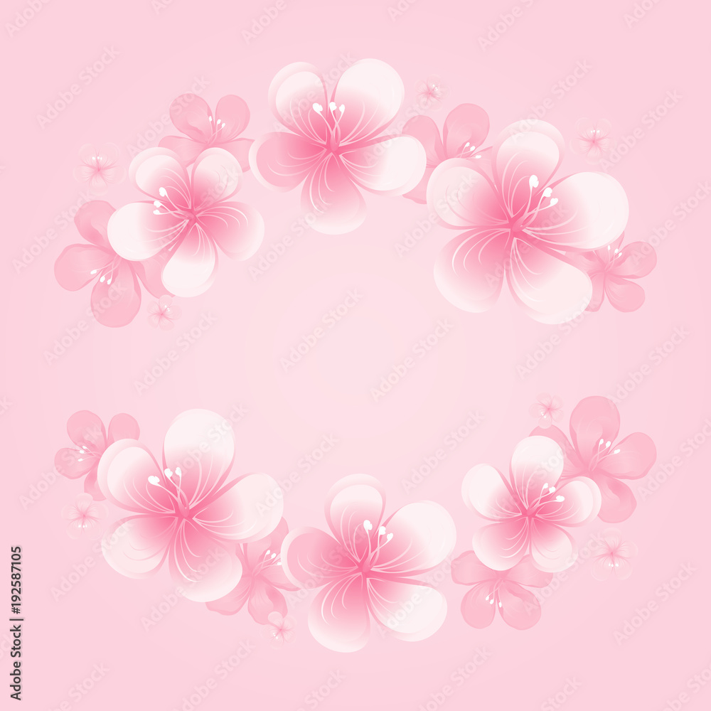 Hot Pink Flower Background