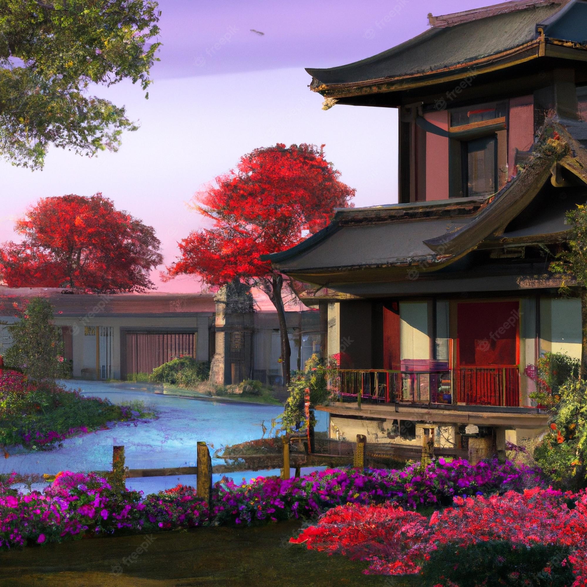 Japanese House Background