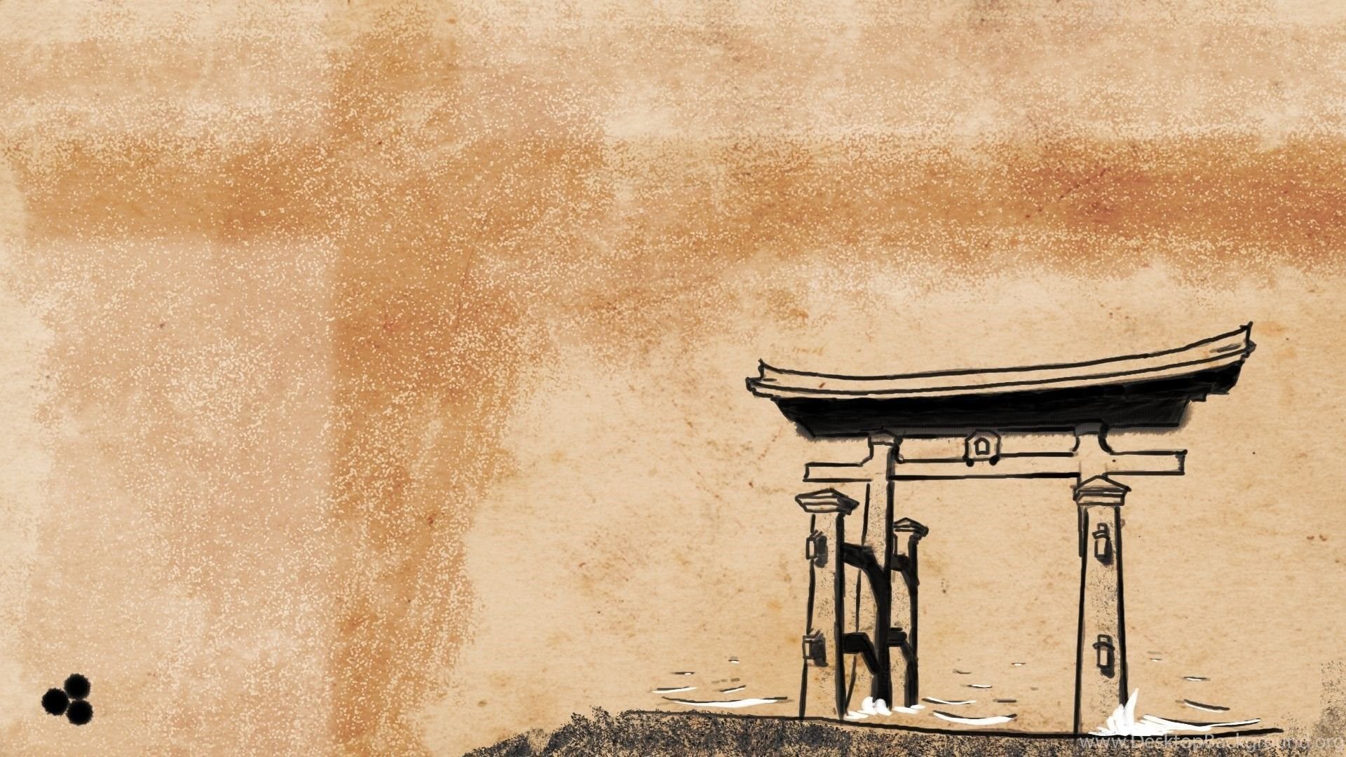 Japanese Scroll Background