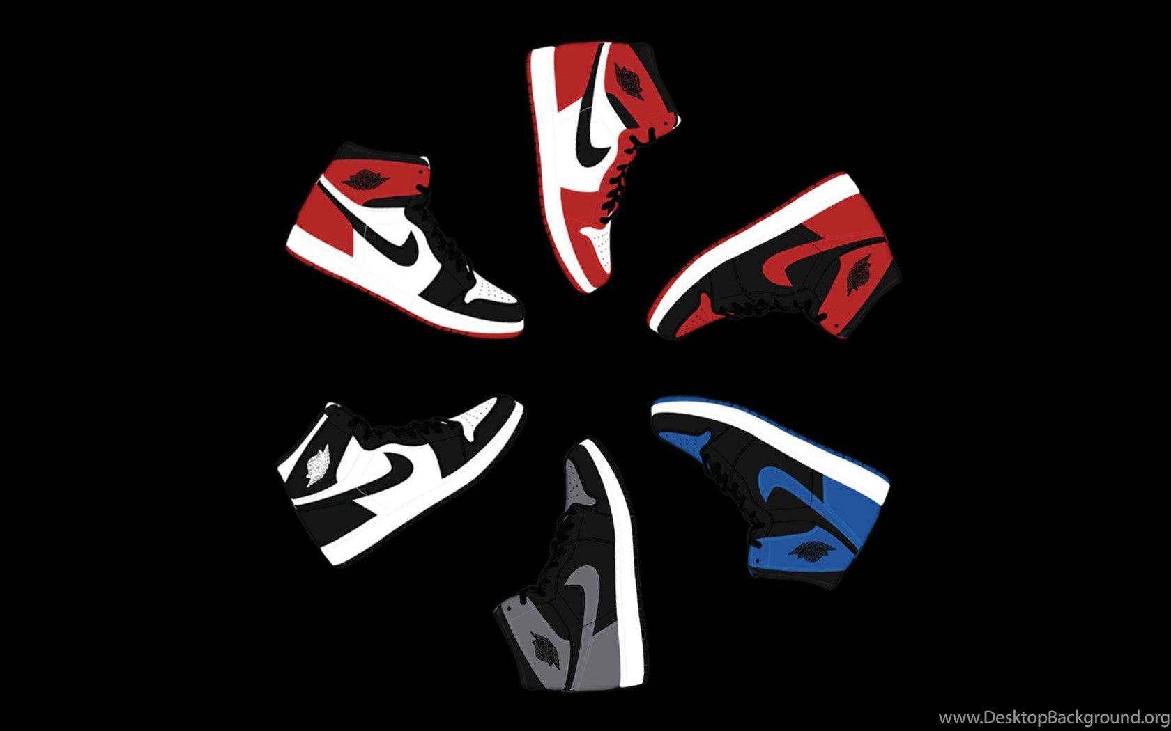 Jordans Black Background