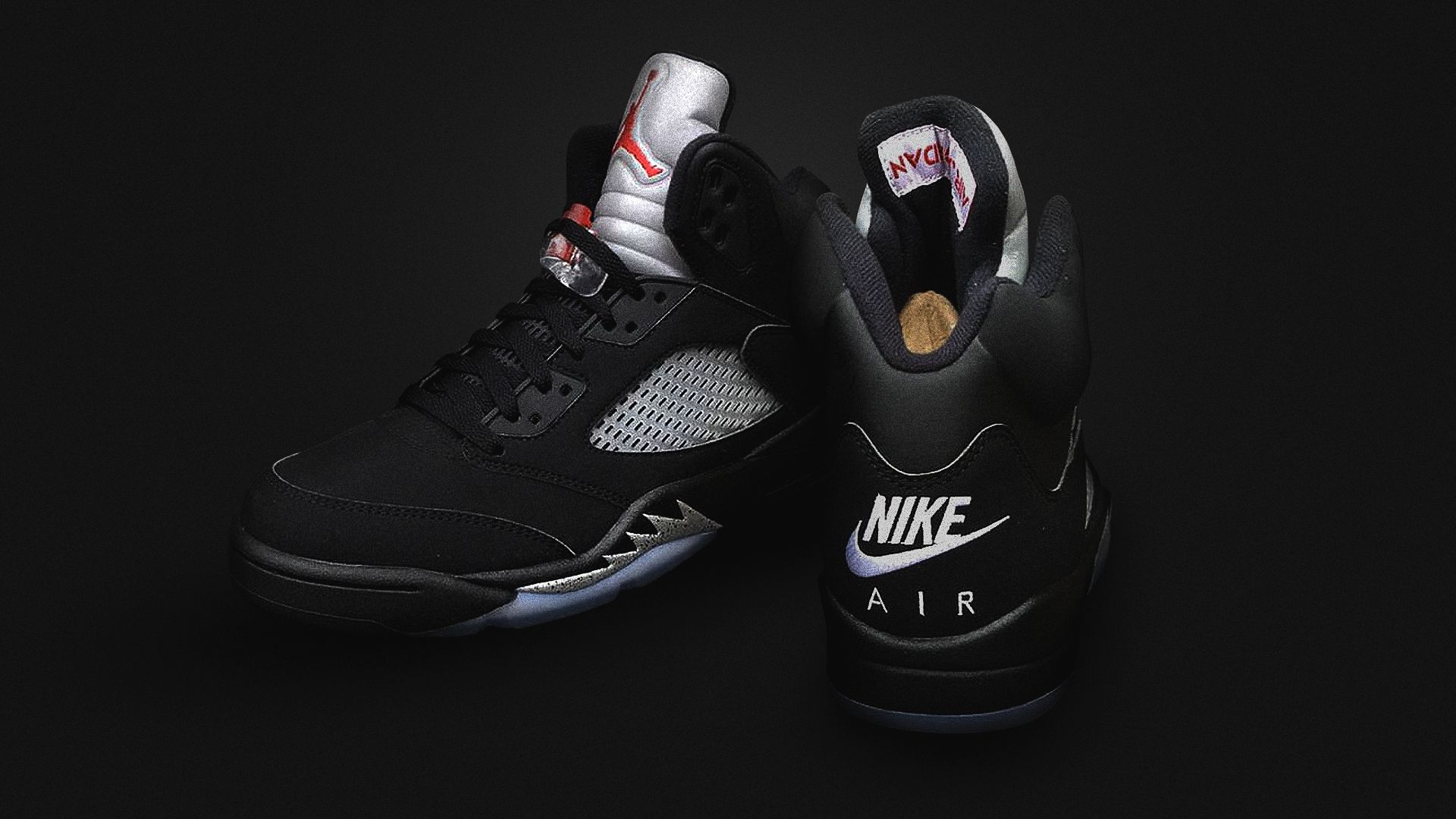 Jordans Black Background