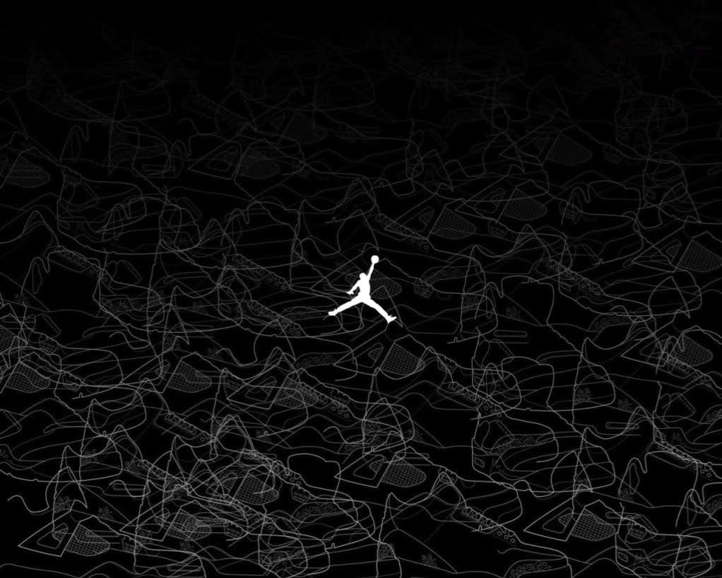 Jordans Black Background