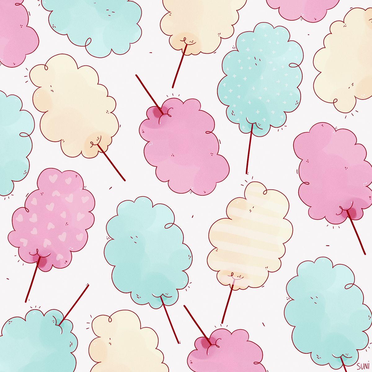 Kawaii Candy Background