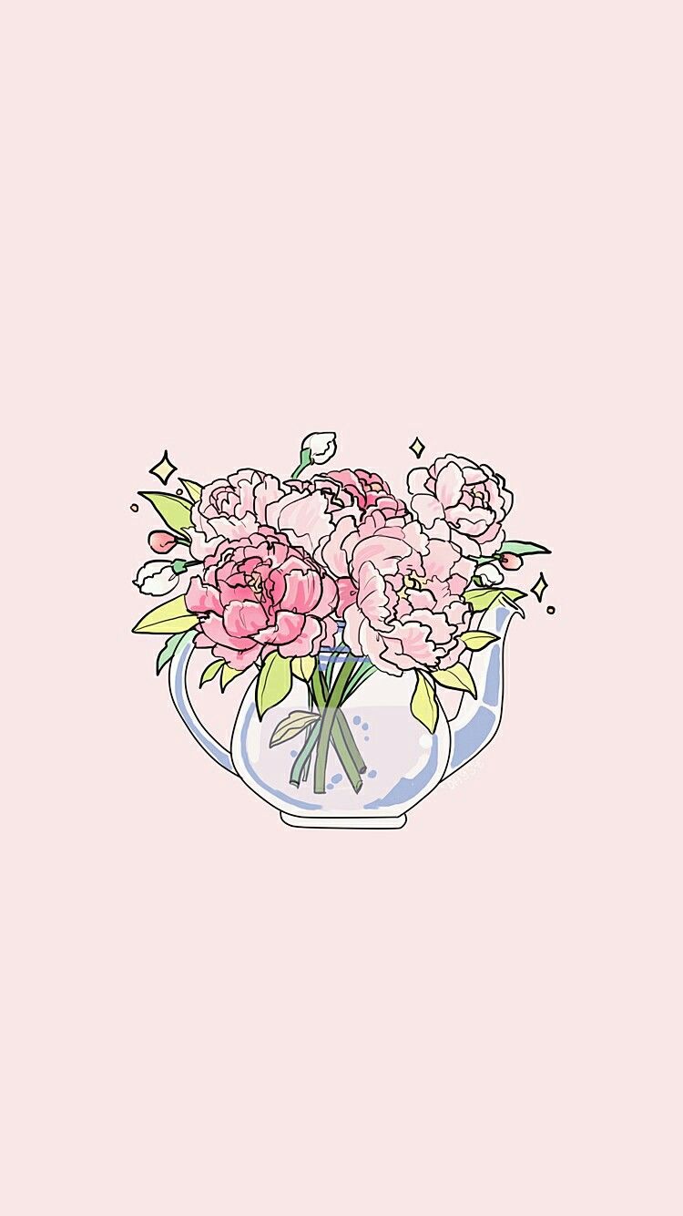 Kawaii Flower Background