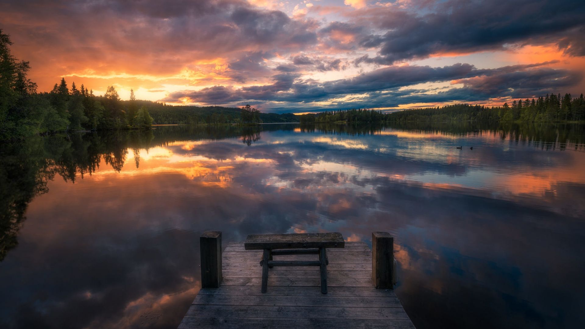 Lake Dock Background