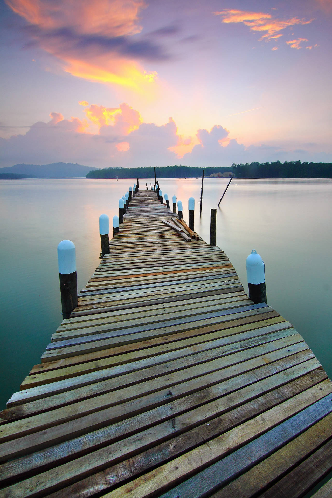 Lake Dock Background