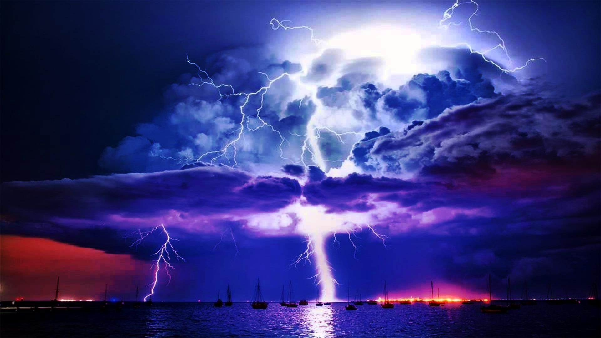 Lighting Storm Background