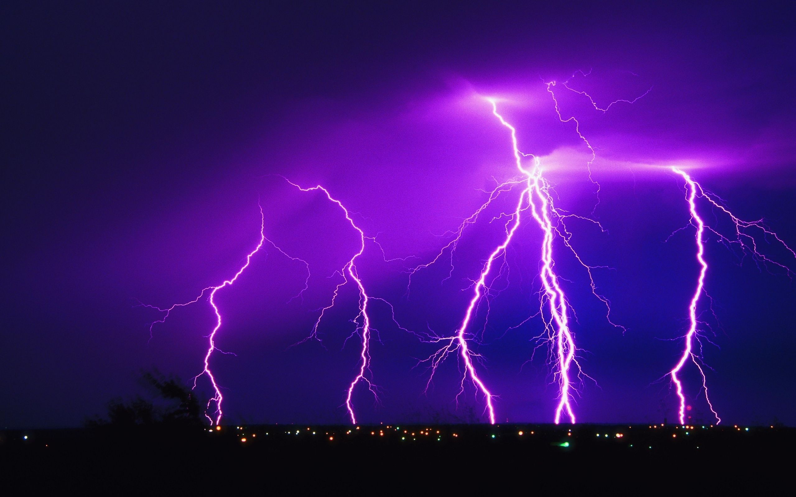 Lighting Storm Background