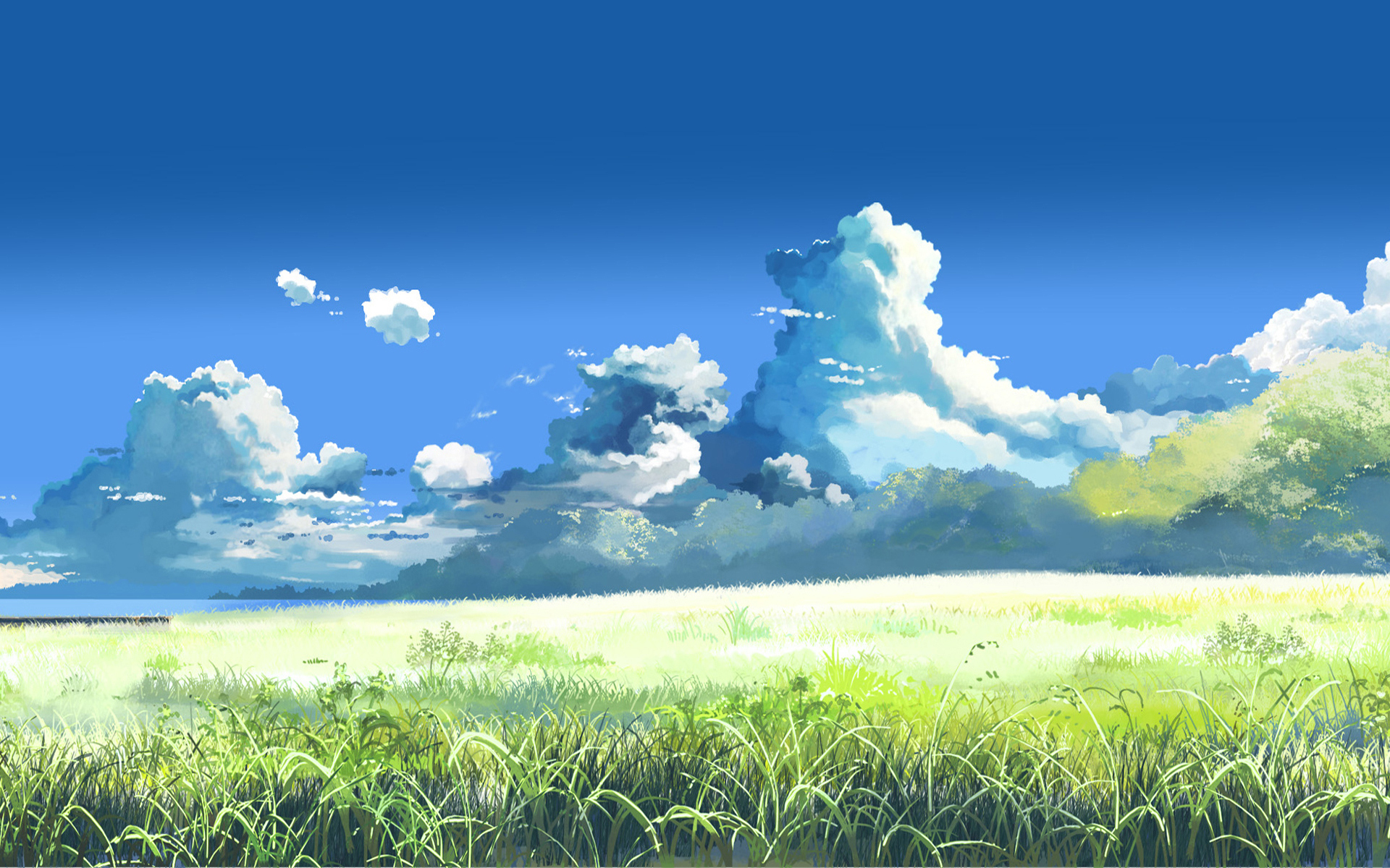 Makoto Shinkai Background Art