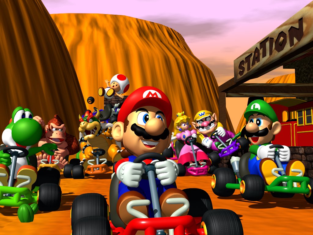 Mario Kart 64 Background