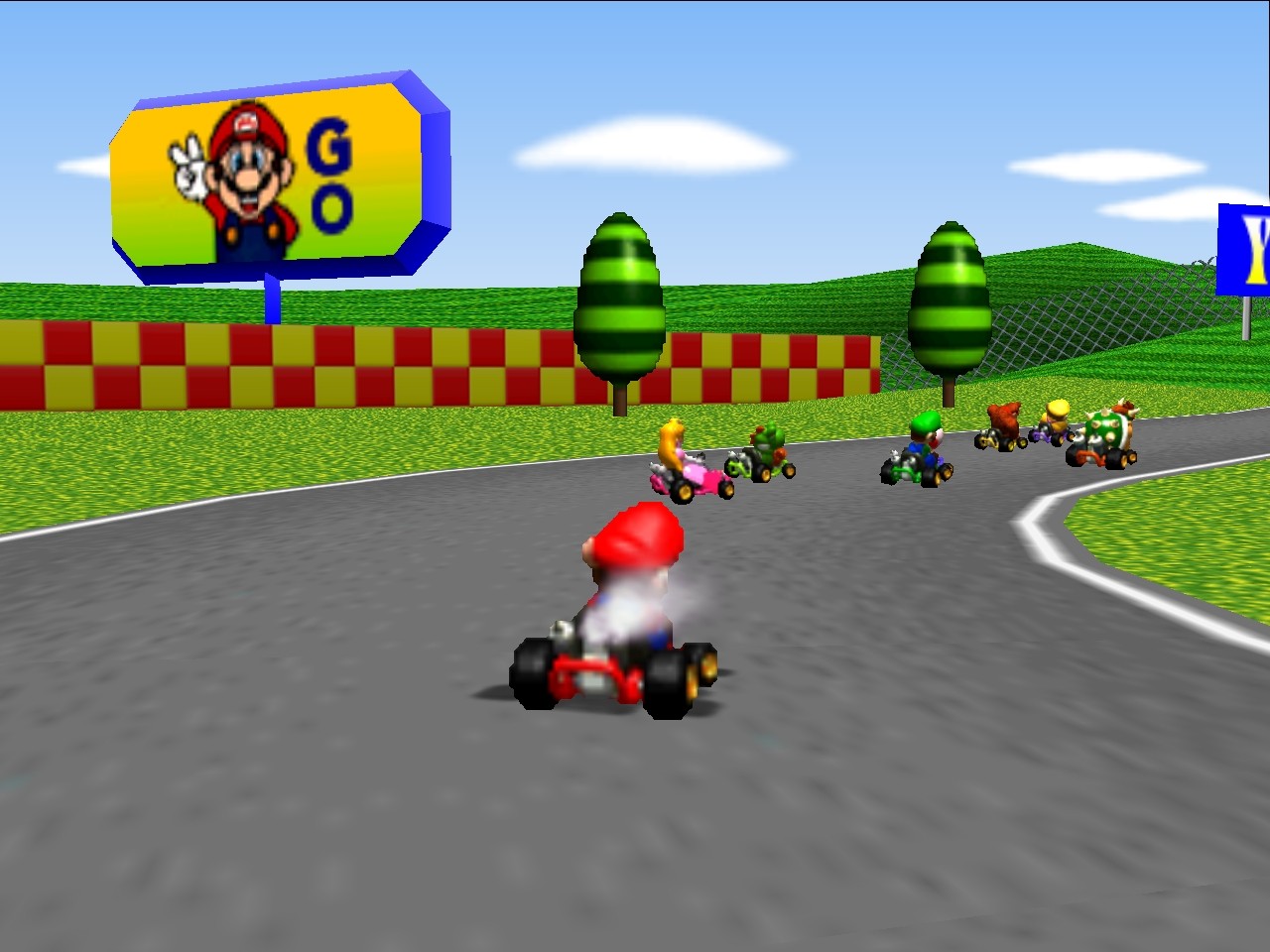 Mario Kart 64 Background