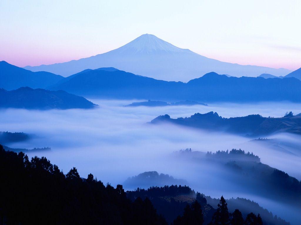 Misty Mountain Background