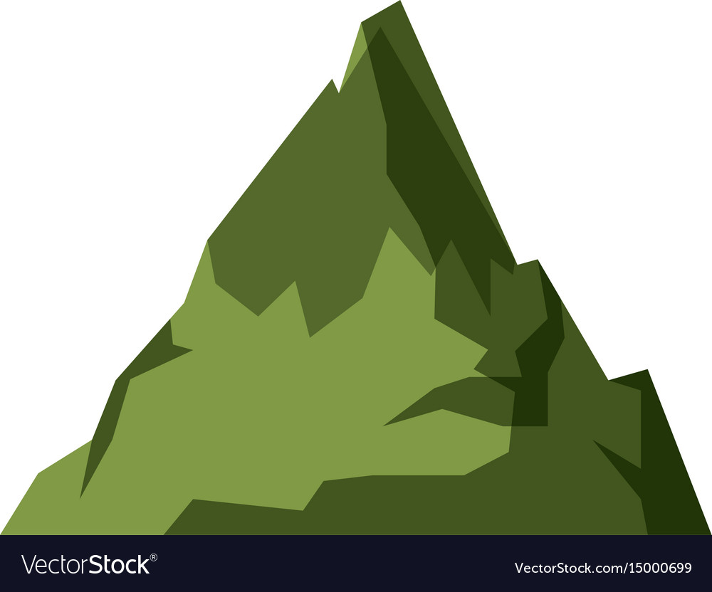 Mountain White Background