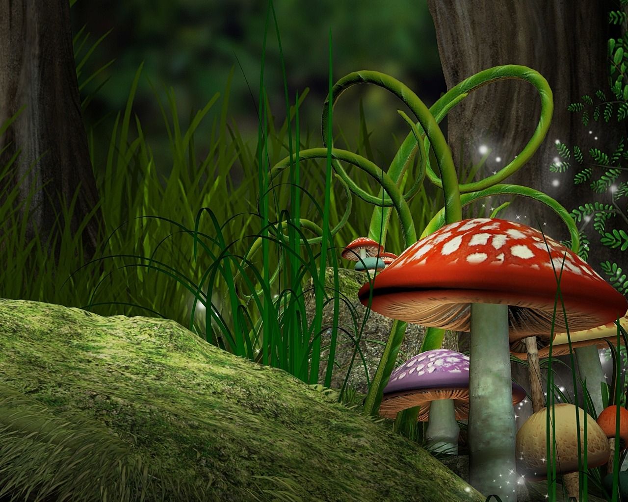 Mushroom Background