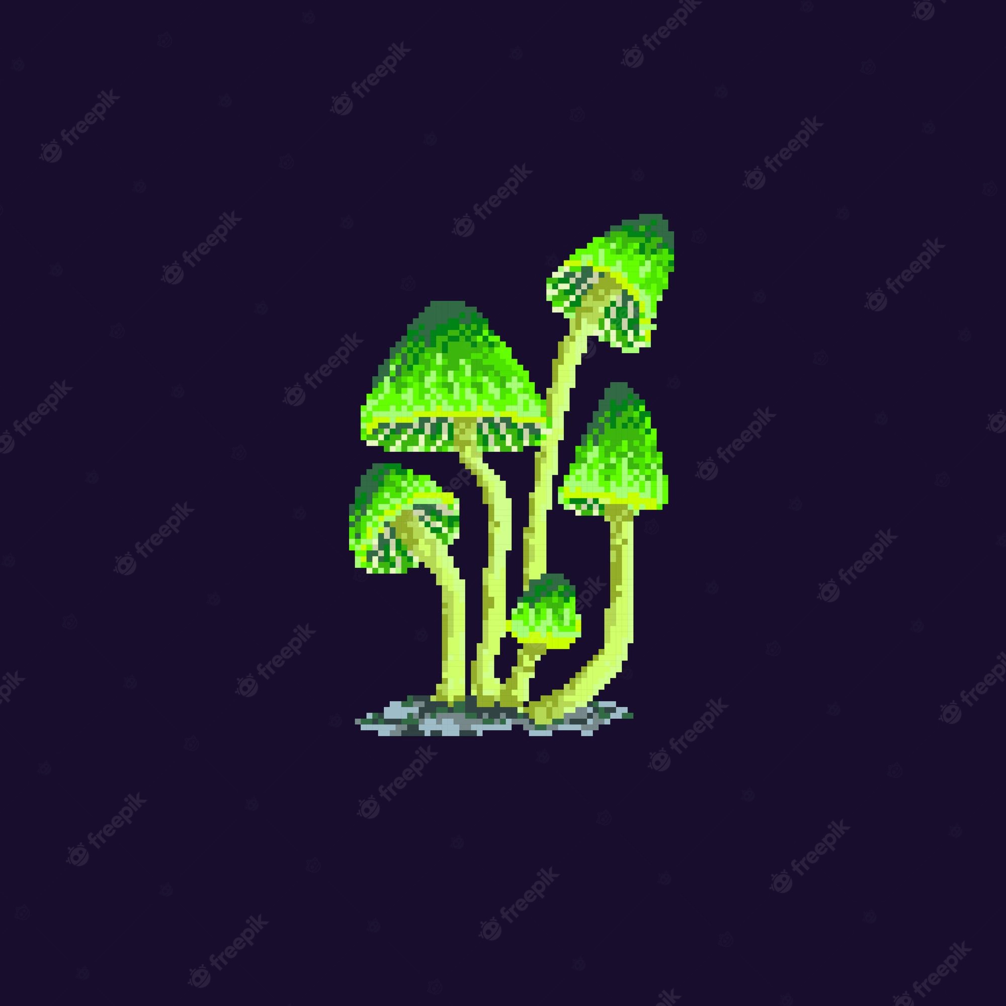 Mushroom Forest Background