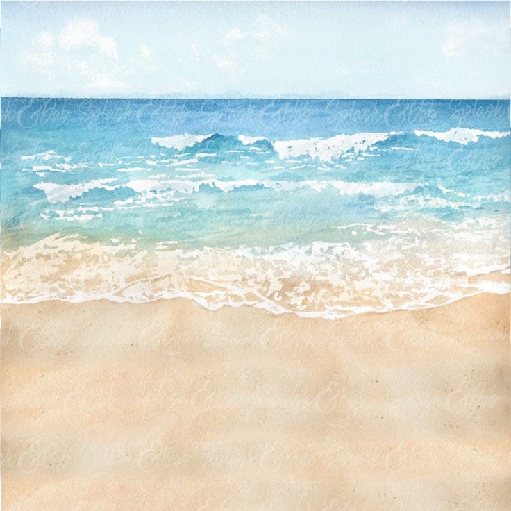 Ocean Watercolor Background