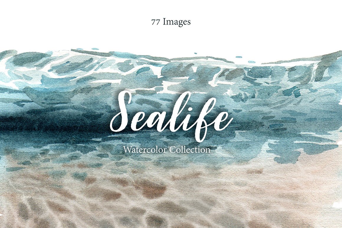 Ocean Watercolor Background