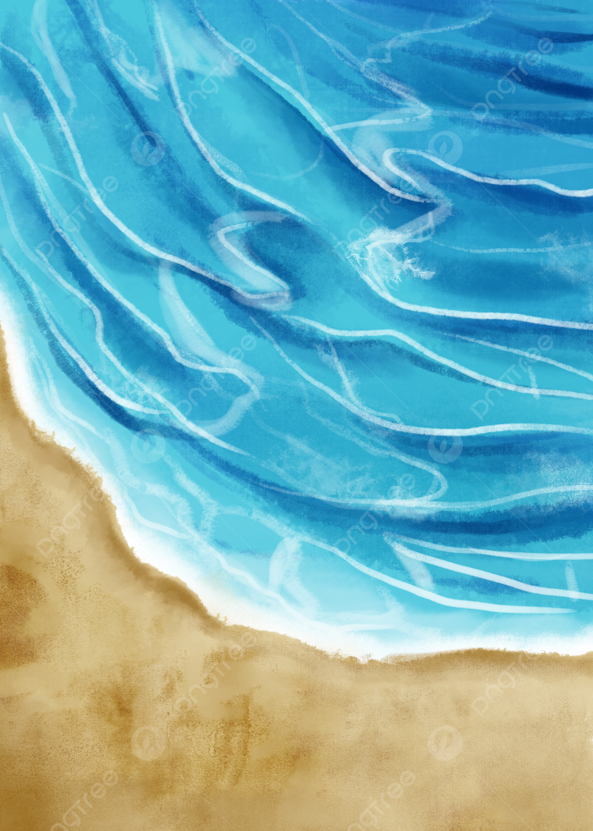 Ocean Watercolor Background