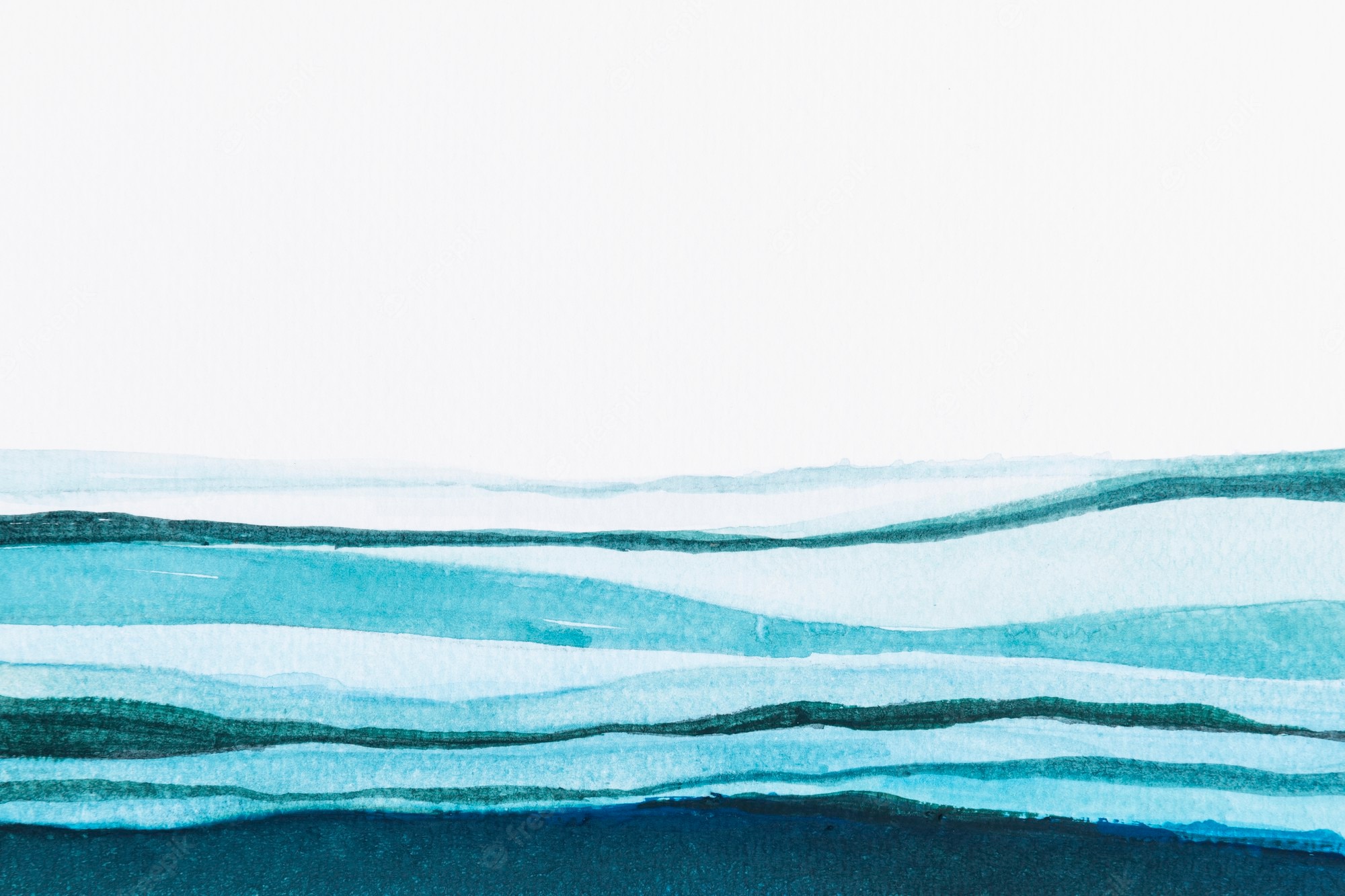 Ocean Watercolor Background