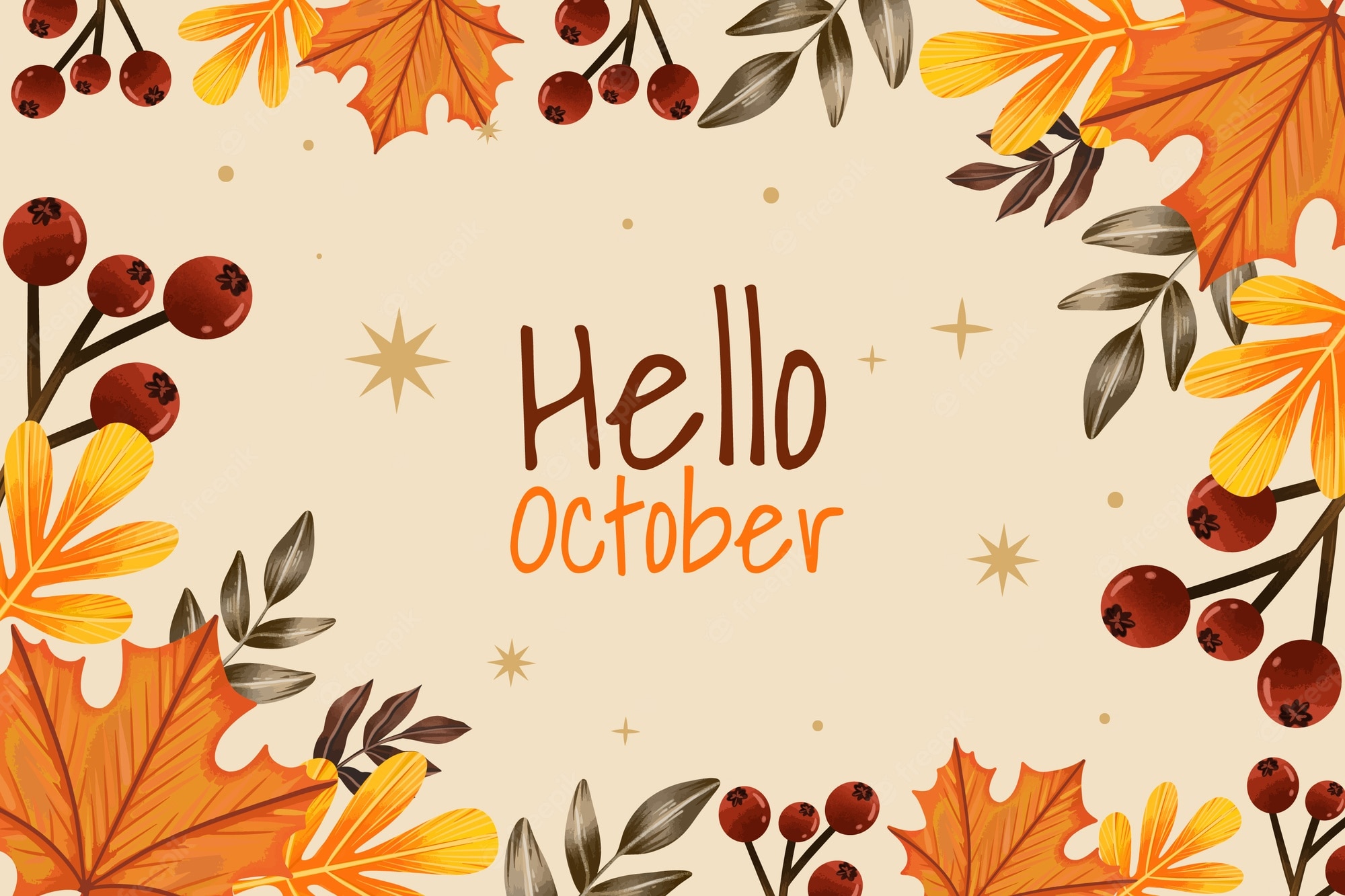 October Background