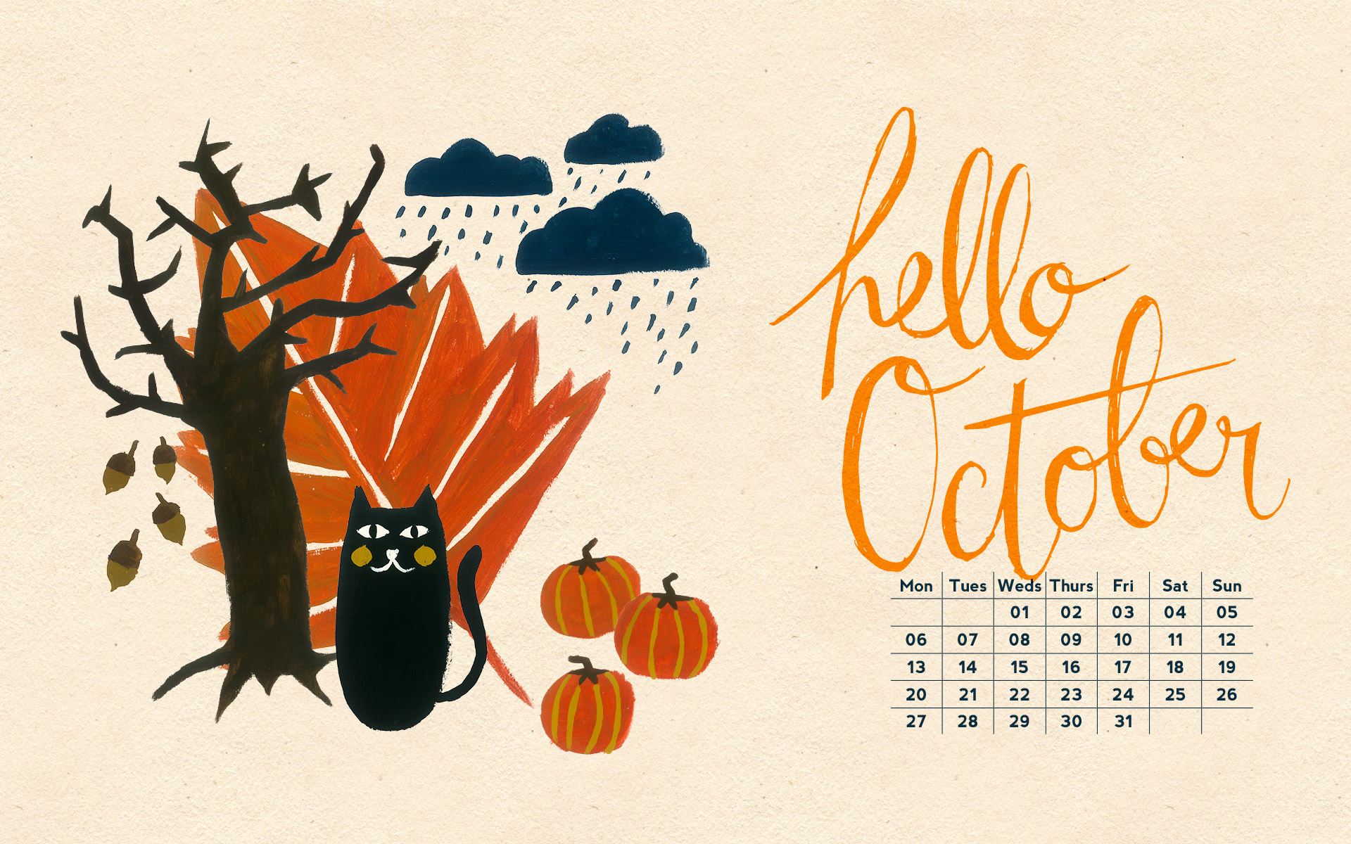 October Background