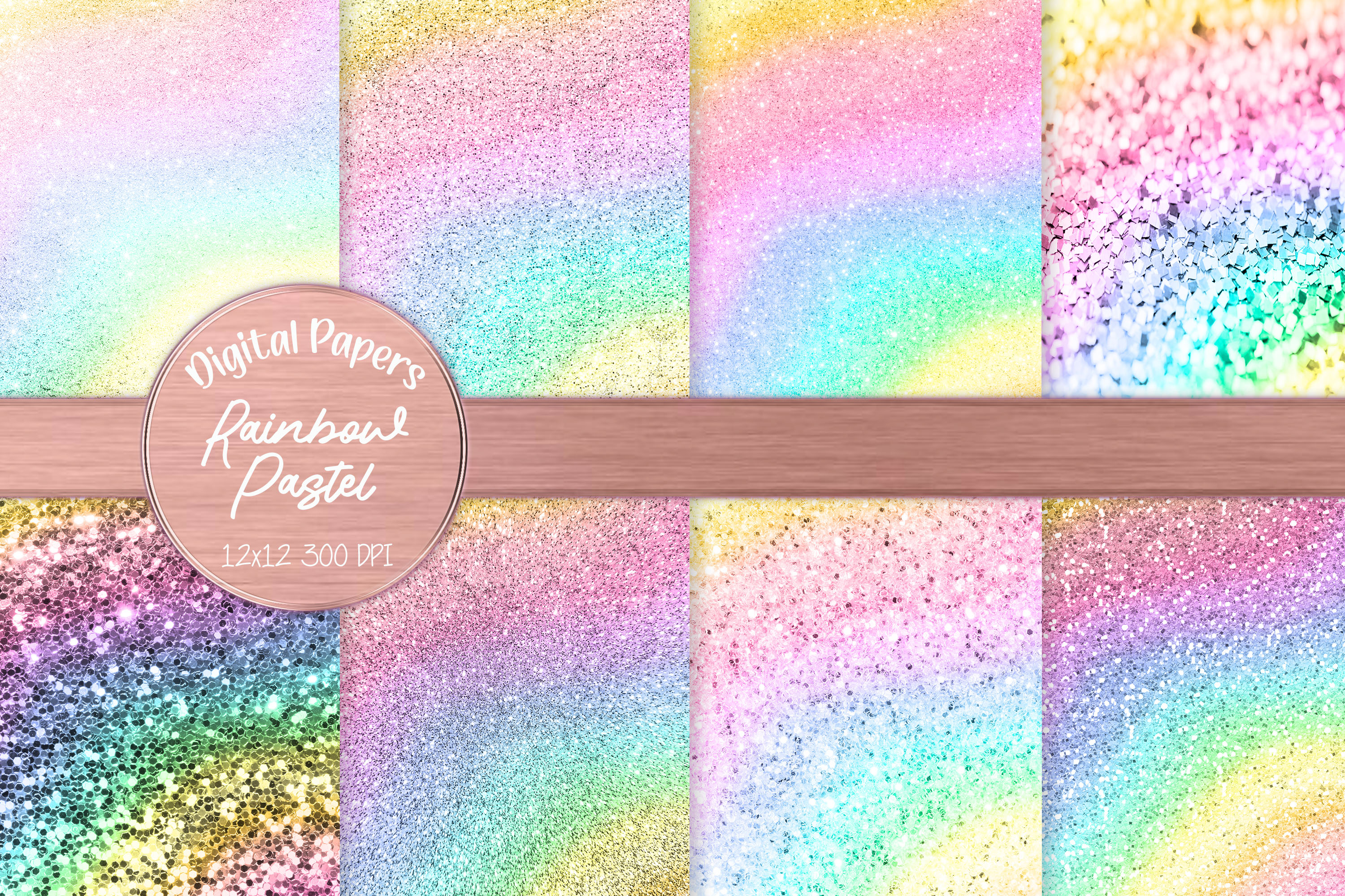 Ombre Rainbow Background