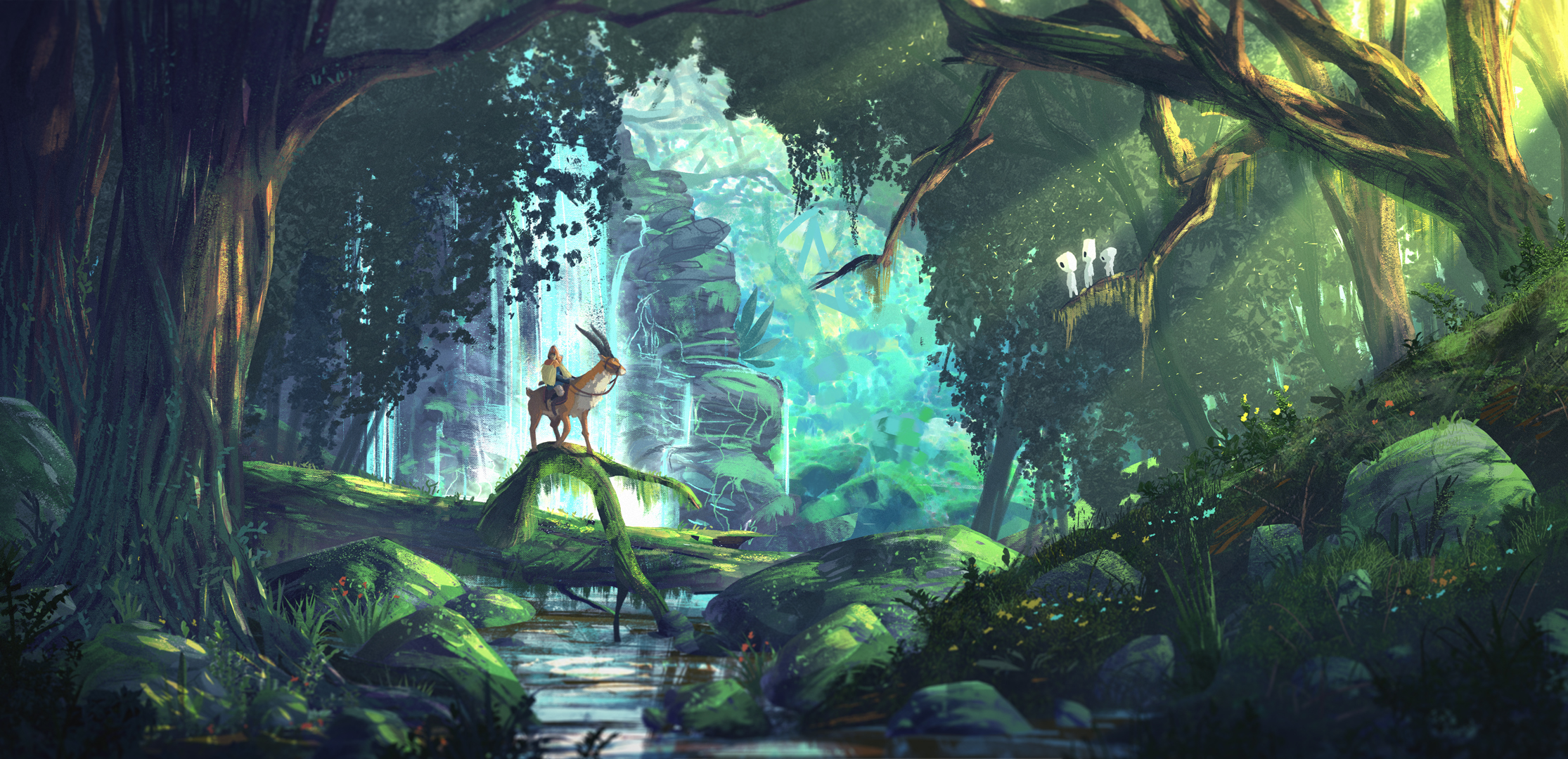 Painted Forest Background