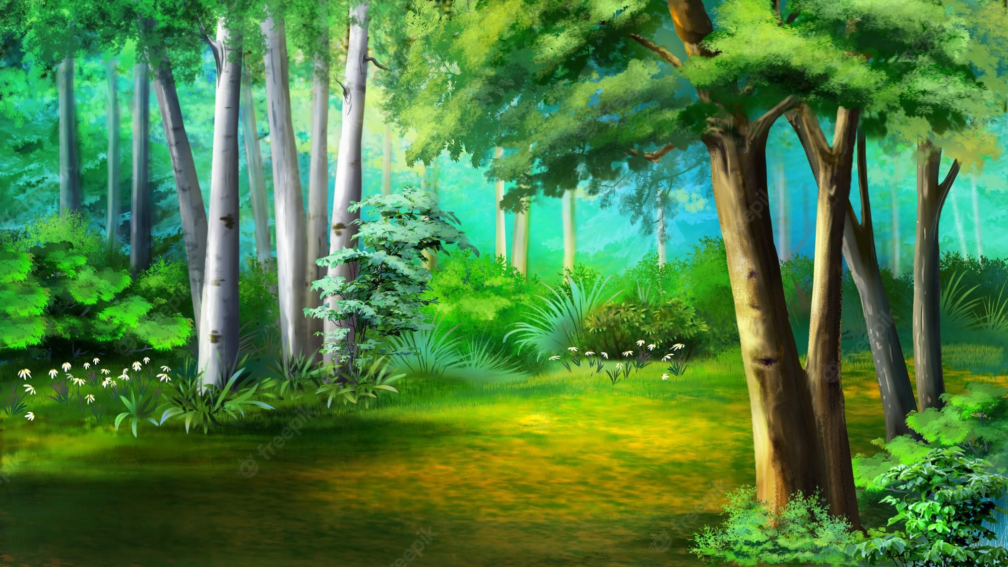 Painted Forest Background