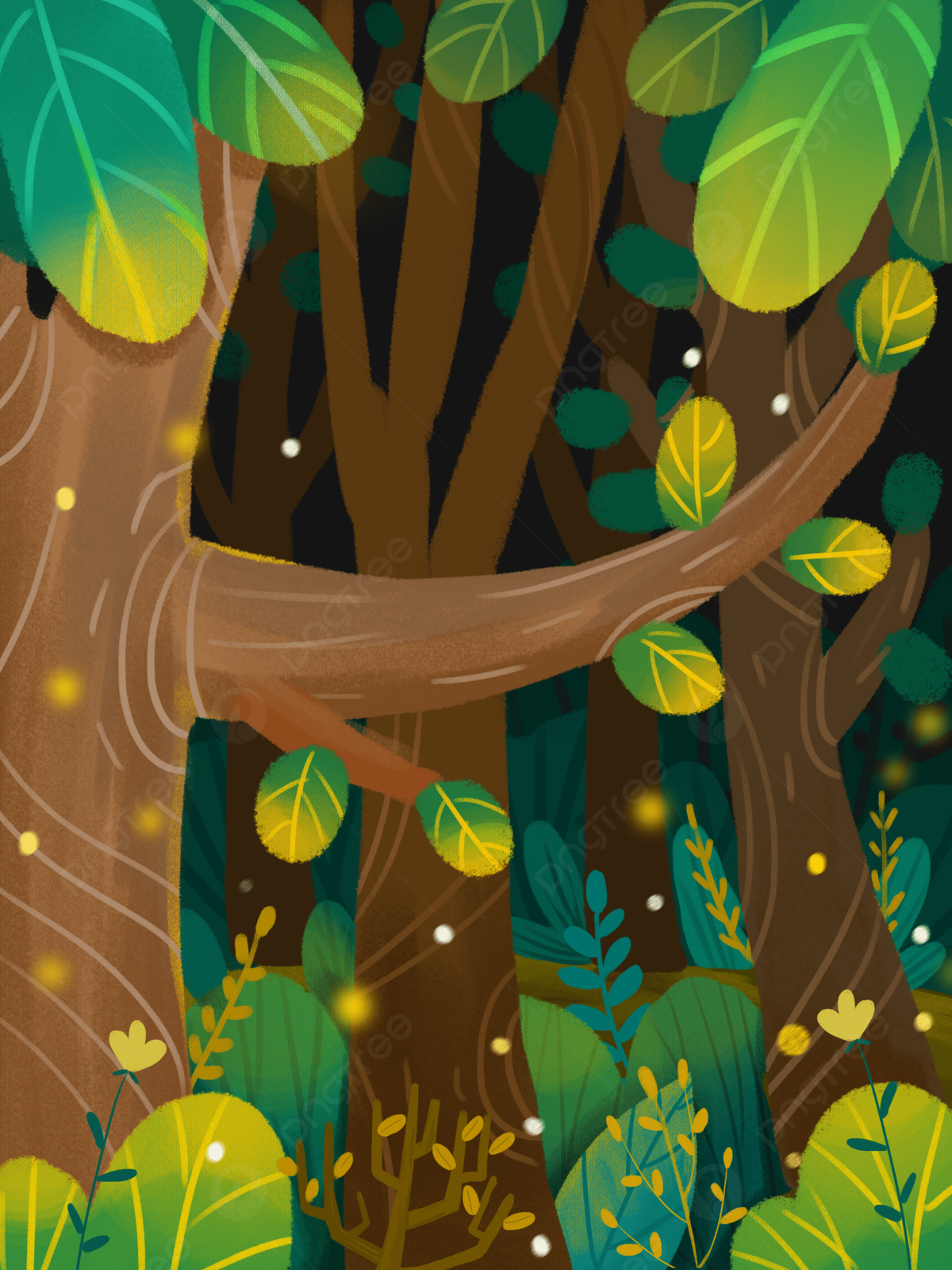 Painted Forest Background