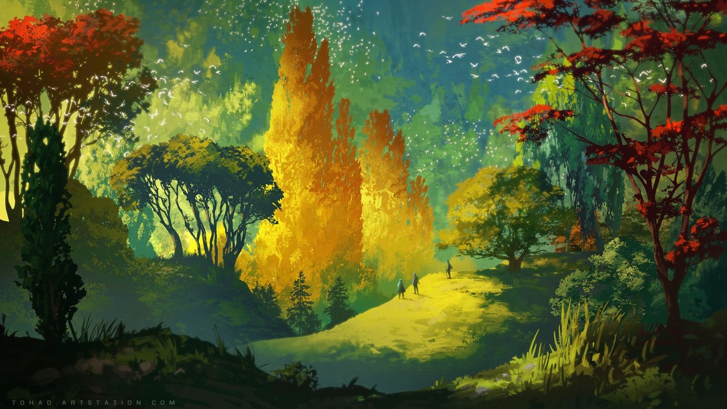 Painted Forest Background