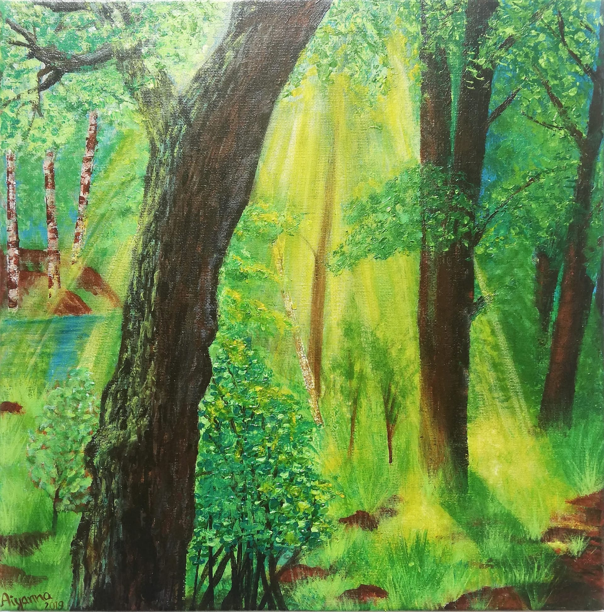 Painted Forest Background