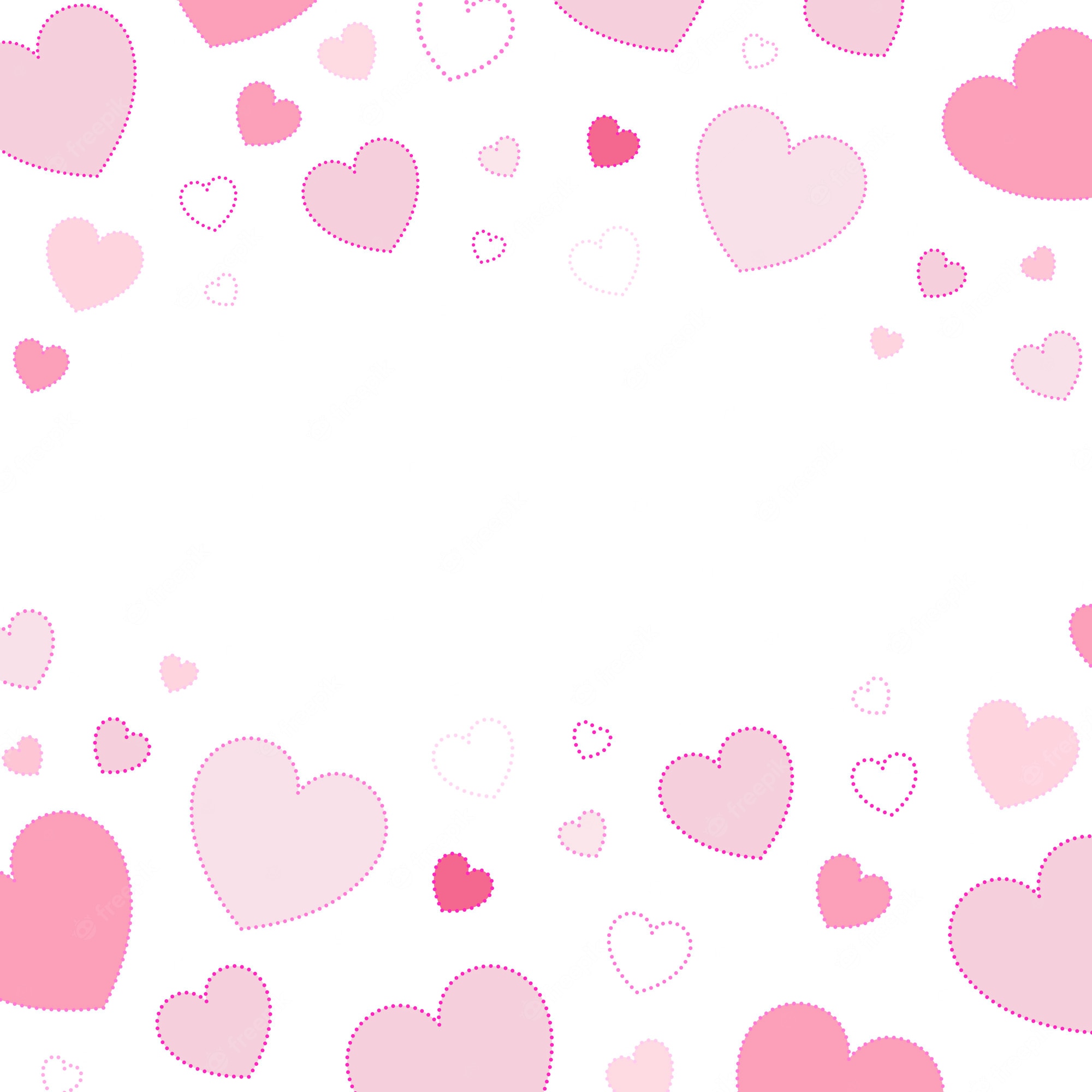 Pink Hearts Background