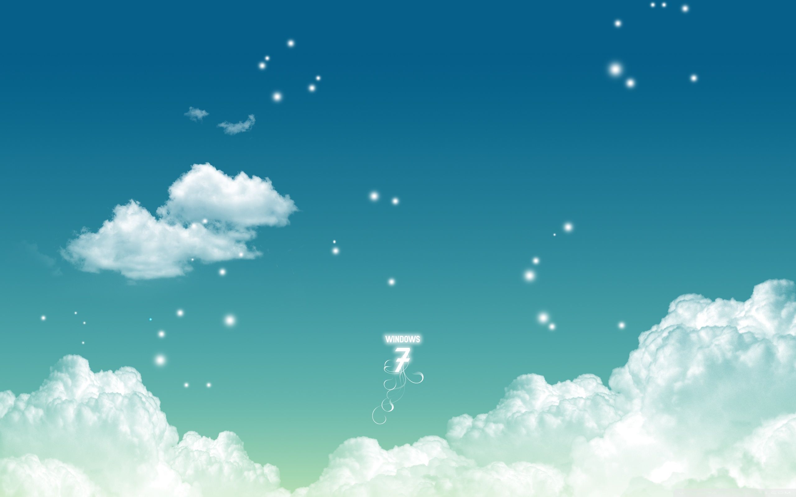 Pixel Clouds Background