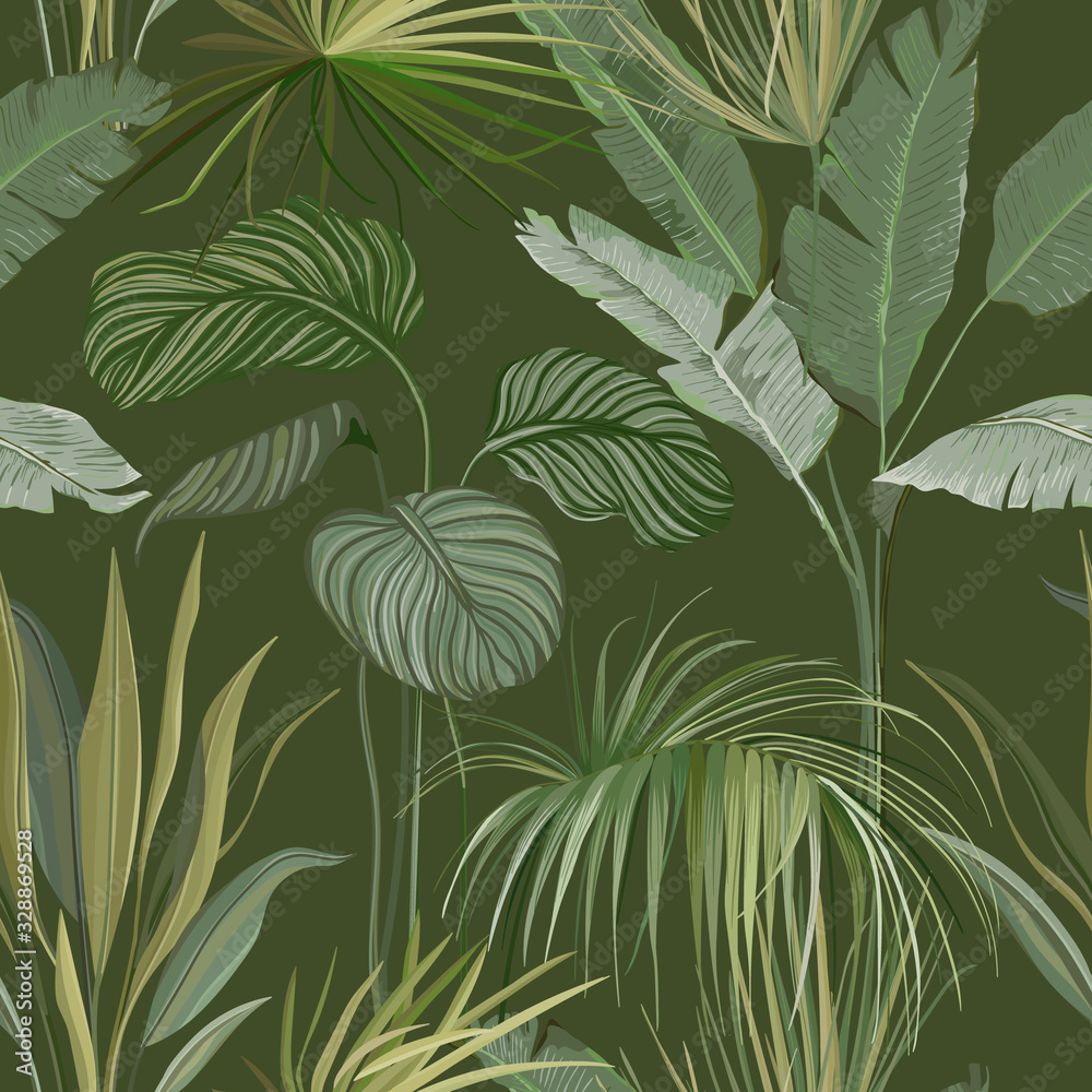 Rainforest Leaves Background
