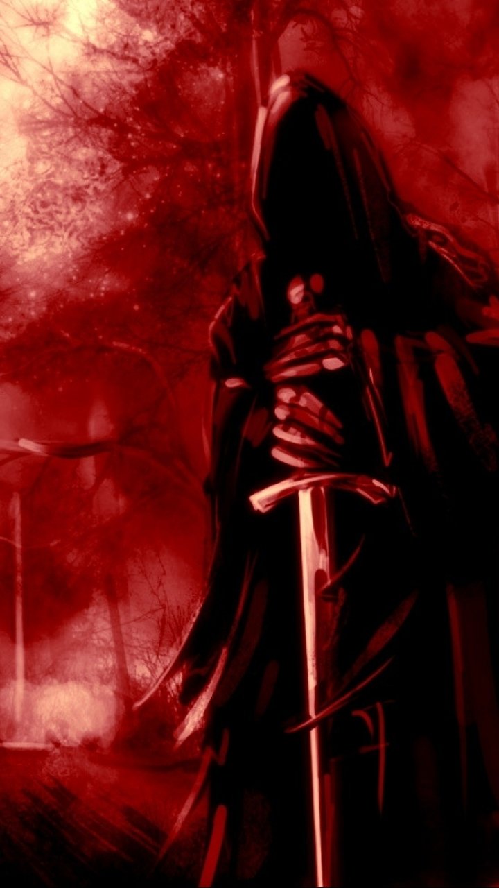 Red Grim Reaper Background