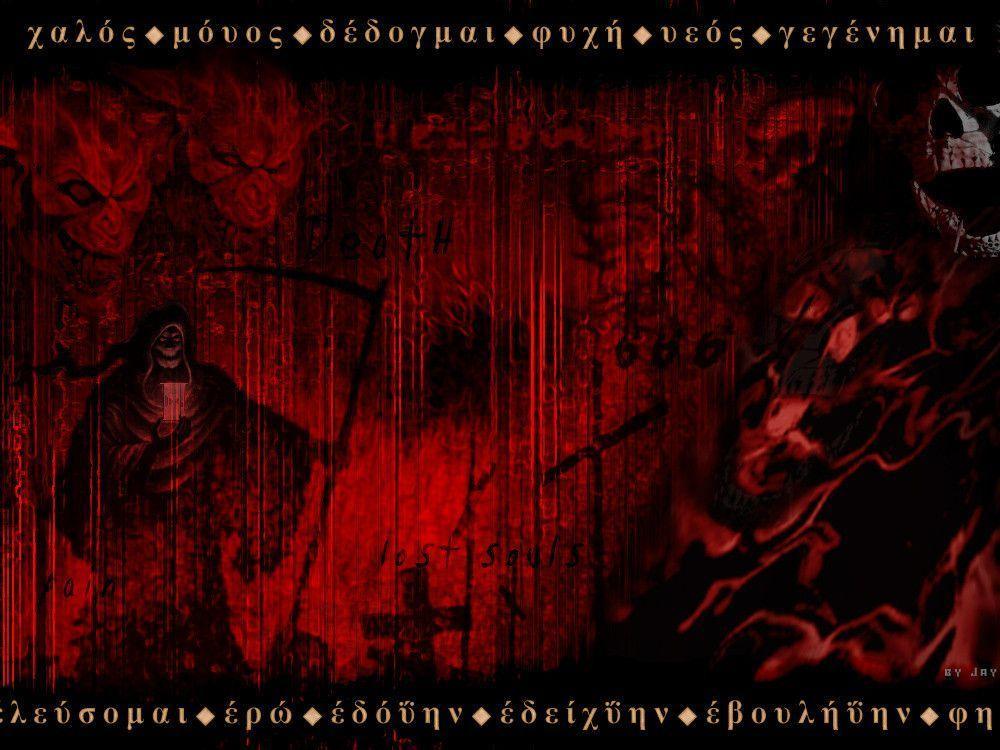Red Grim Reaper Background