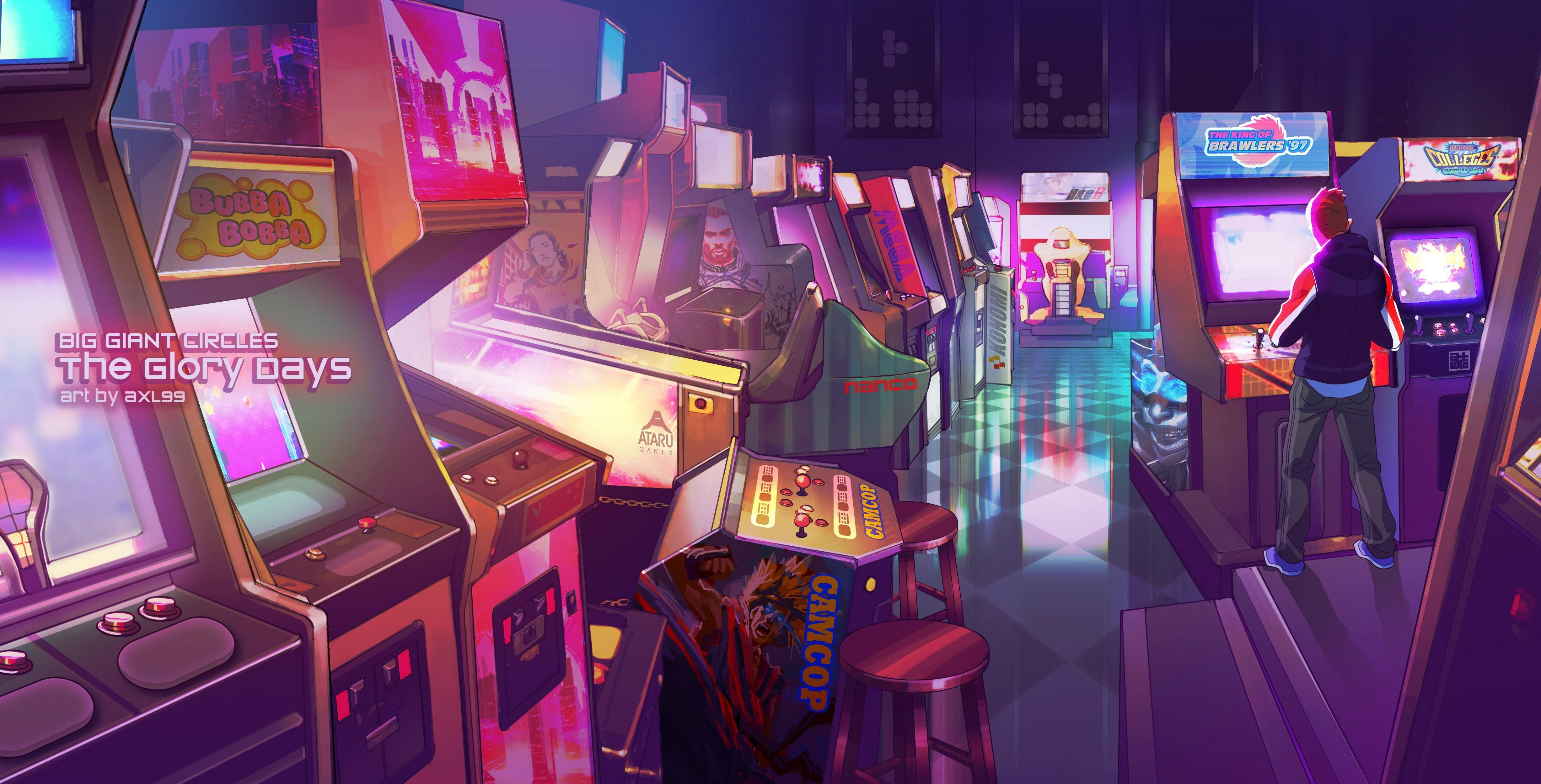 Retro Arcade Background