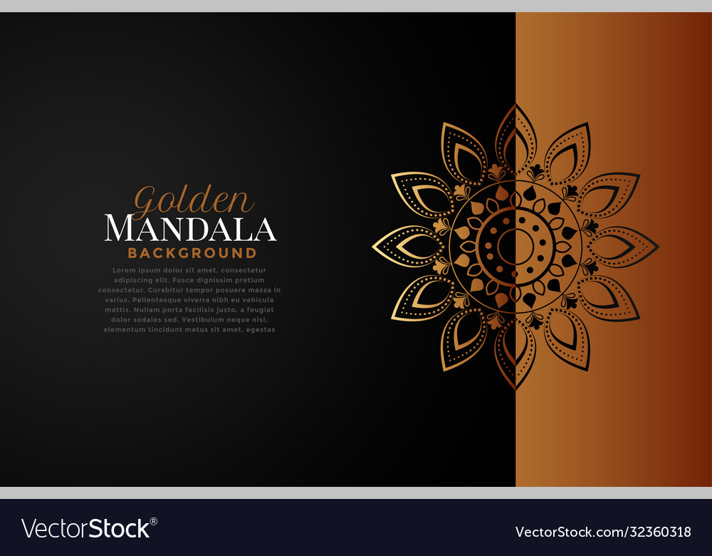 Rose Gold Mandala Background