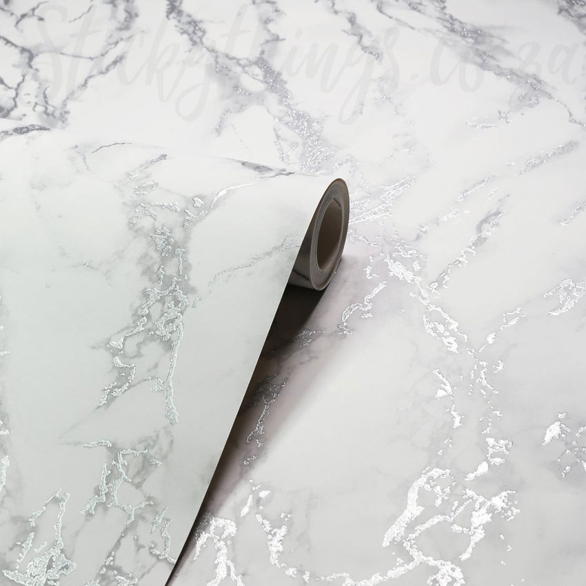 Silver Marble Background