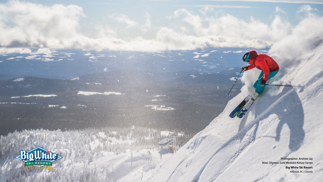 Skiing Zoom Background