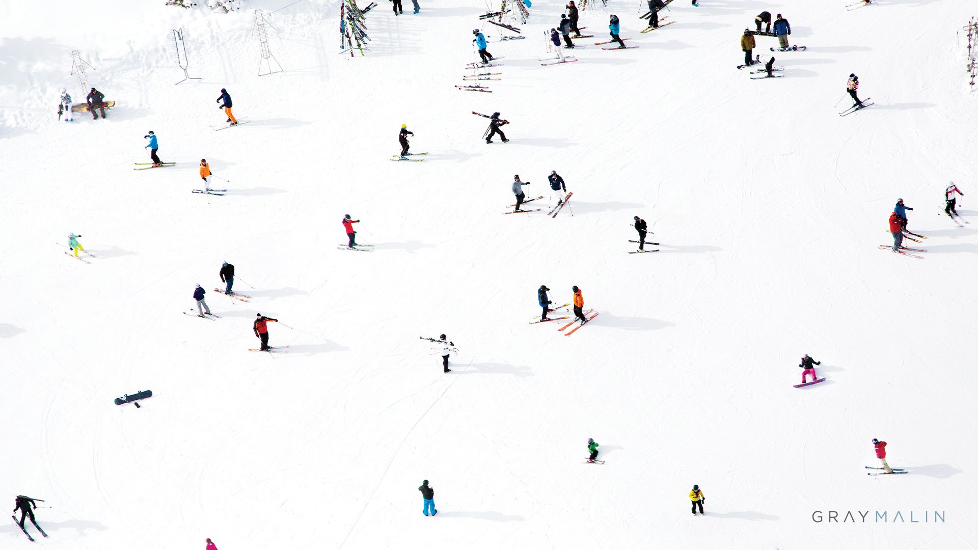 Skiing Zoom Background