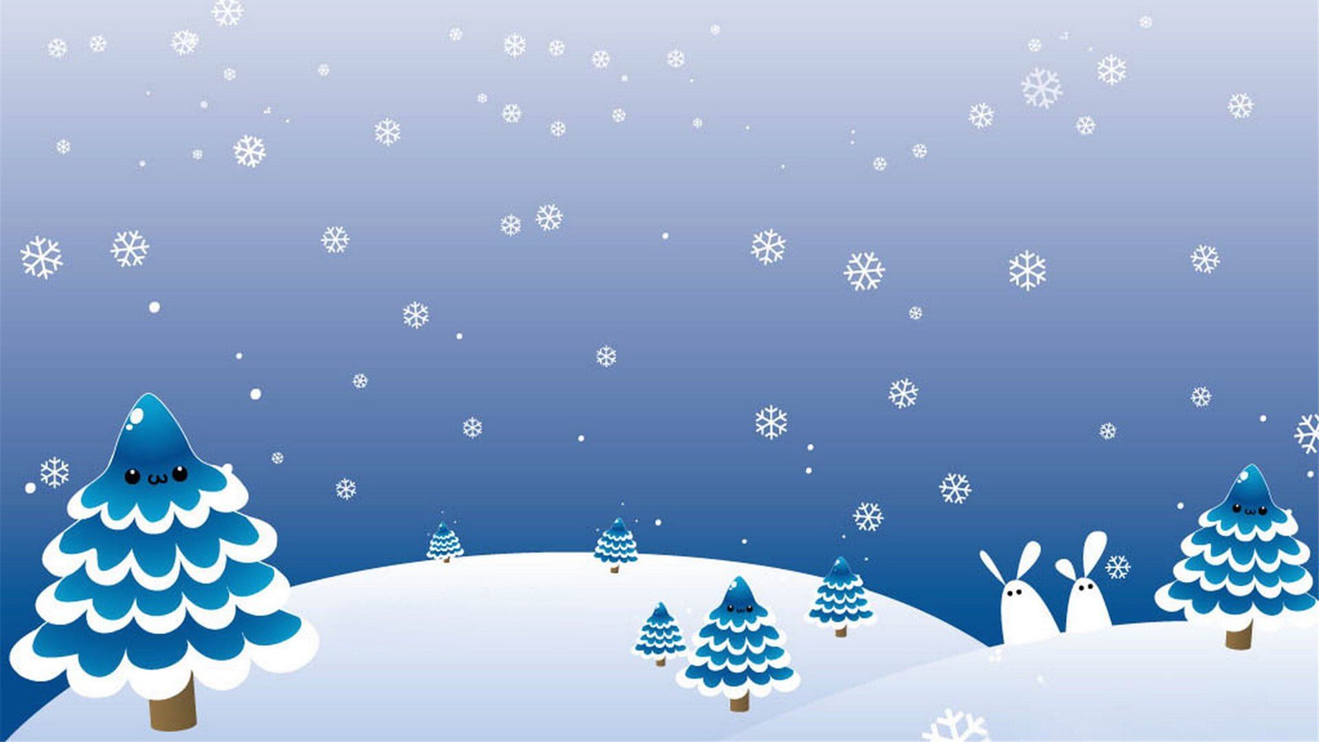 Snow Cartoon Background