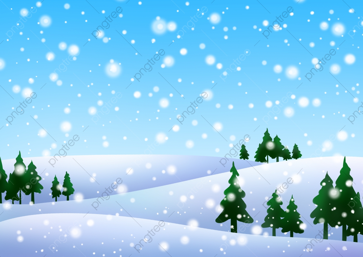 Snow Cartoon Background